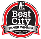 The West Ender 2011 Best of the City - Silver Winner